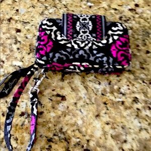 Vera Bradley Canterbury Magenta Wristlet
